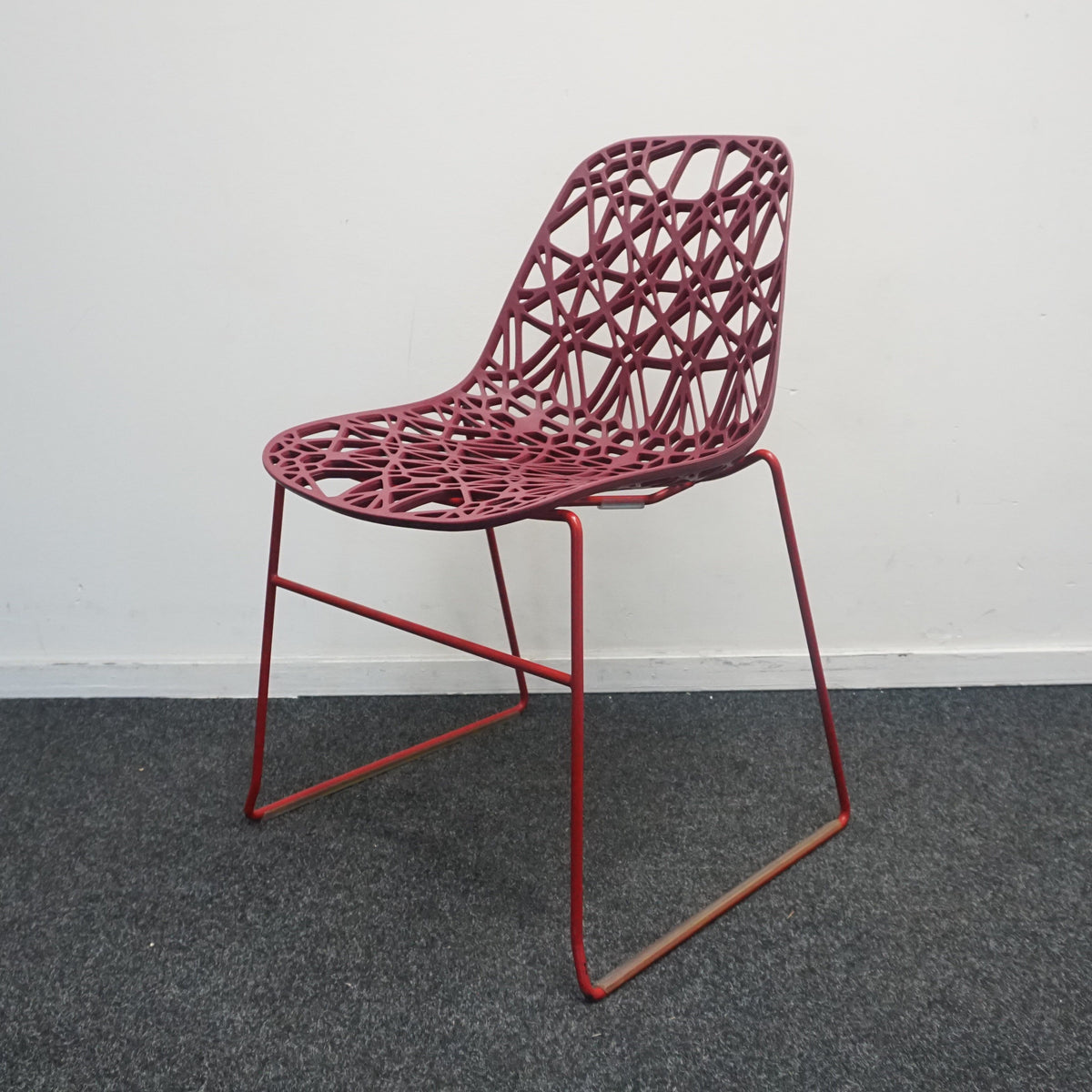 Crassevig Nett Design Stoel | Kantinestoel | Bordeaux Rood