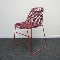 Crassevig Nett Design Stoel | Kantinestoel | Bordeaux Rood