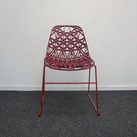 Crassevig Nett Design Stoel | Kantinestoel | Bordeaux Rood