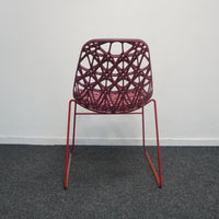 Crassevig Nett Design Stoel | Kantinestoel | Bordeaux Rood