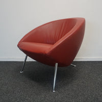 Artifort Hanna Design Fauteuil | Rood Leer