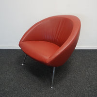 Artifort Hanna Design Fauteuil | Rood Leer
