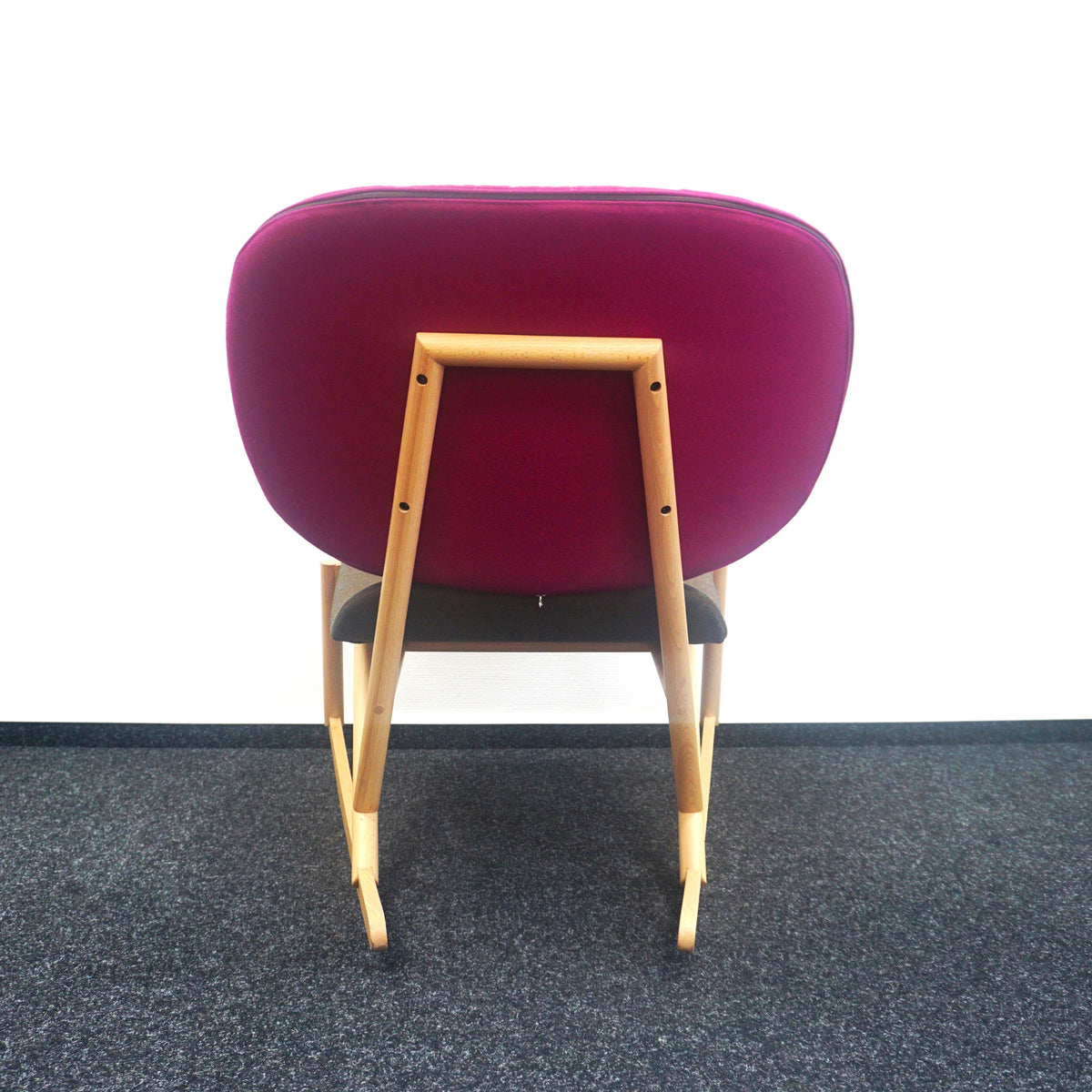 Moroso Klara Schommelstoel | Design Fauteuil | Roze / Bruin