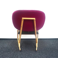 Moroso Klara Schommelstoel | Design Fauteuil | Roze / Bruin