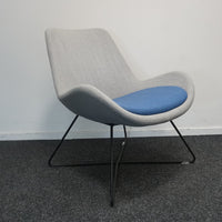 Orangebox Avi-03 Design Fauteuil | Grijs / Blauw