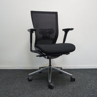 Sidiz T50 Bureaustoel | Zwart | Netweave | Lendensteun