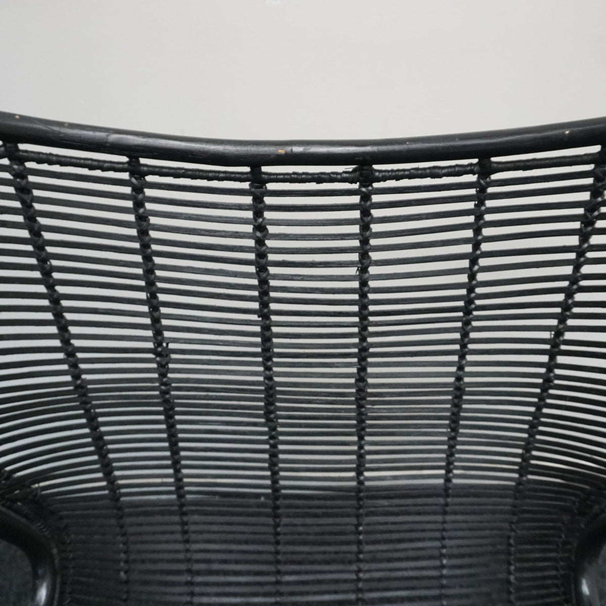 HKliving Rotan Egg chair Design Fauteuil | Zwart