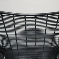 HKliving Rotan Egg chair Design Fauteuil | Zwart