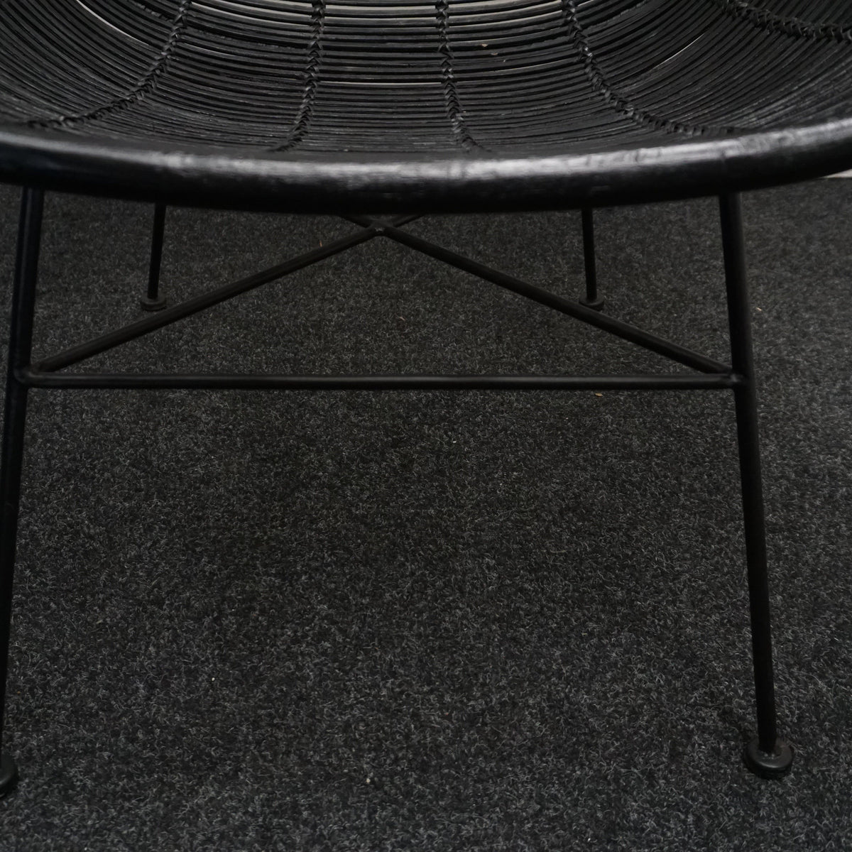 HKliving Rotan Egg chair Design Fauteuil | Zwart
