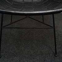 HKliving Rotan Egg chair Design Fauteuil | Zwart