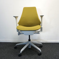 Herman Miller Sayl Bureaustoel | Ergonomisch | Groen / Wit
