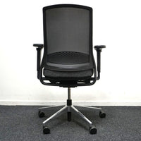 Gispen Zinn Bureaustoel | Ergonomisch | Donkergrijs / Chroom