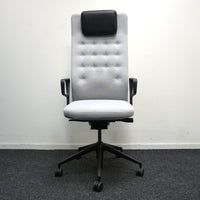 Vitra ID Trim L Bureaustoel | Lichtgrijs / Zwart