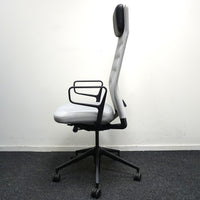 Vitra ID Trim L Bureaustoel | Lichtgrijs / Zwart