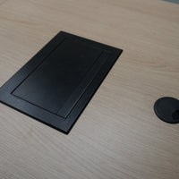 Mara Klaptafel Verrijdbaar | 320 x 80 cm | Midden eiken | Kabeldoorvoer