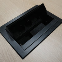 Mara Klaptafel Verrijdbaar | 320 x 80 cm | Midden eiken | Kabeldoorvoer