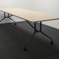 Mara Klaptafel Verrijdbaar | 320 x 80 cm | Midden eiken blad