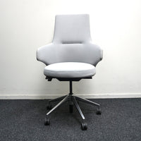 Coalesse Massaud Mid Back Vergaderstoel | Lichtgrijs
