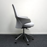 Coalesse Massaud Mid Back Vergaderstoel | Lichtgrijs