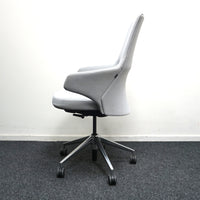 Coalesse Massaud Mid Back Vergaderstoel | Lichtgrijs