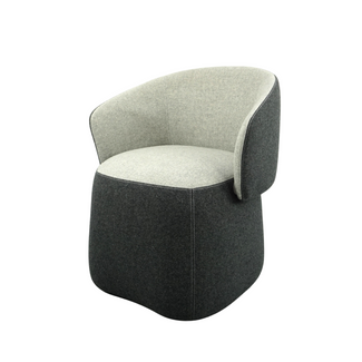 Haworth Openest Chick Poef | Fauteuil | Grijs gemêleerd