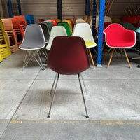 Vitra DSX Design Stoel | Donkerrood | Chroom