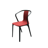 Vitra Belleville Chair Stoel | Kunststof | Rode Stof