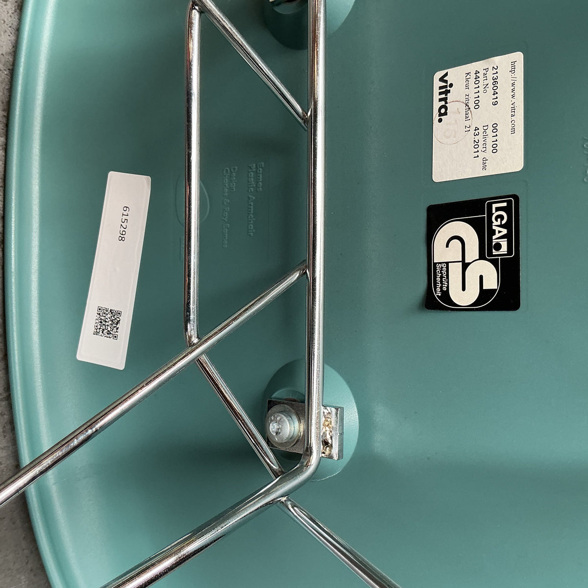 Vitra Eames RAR Design Stoel | Schommelstoel | Zeegroen
