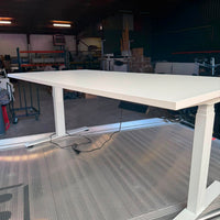 Elektrisch zit sta bureau 160x80 wit